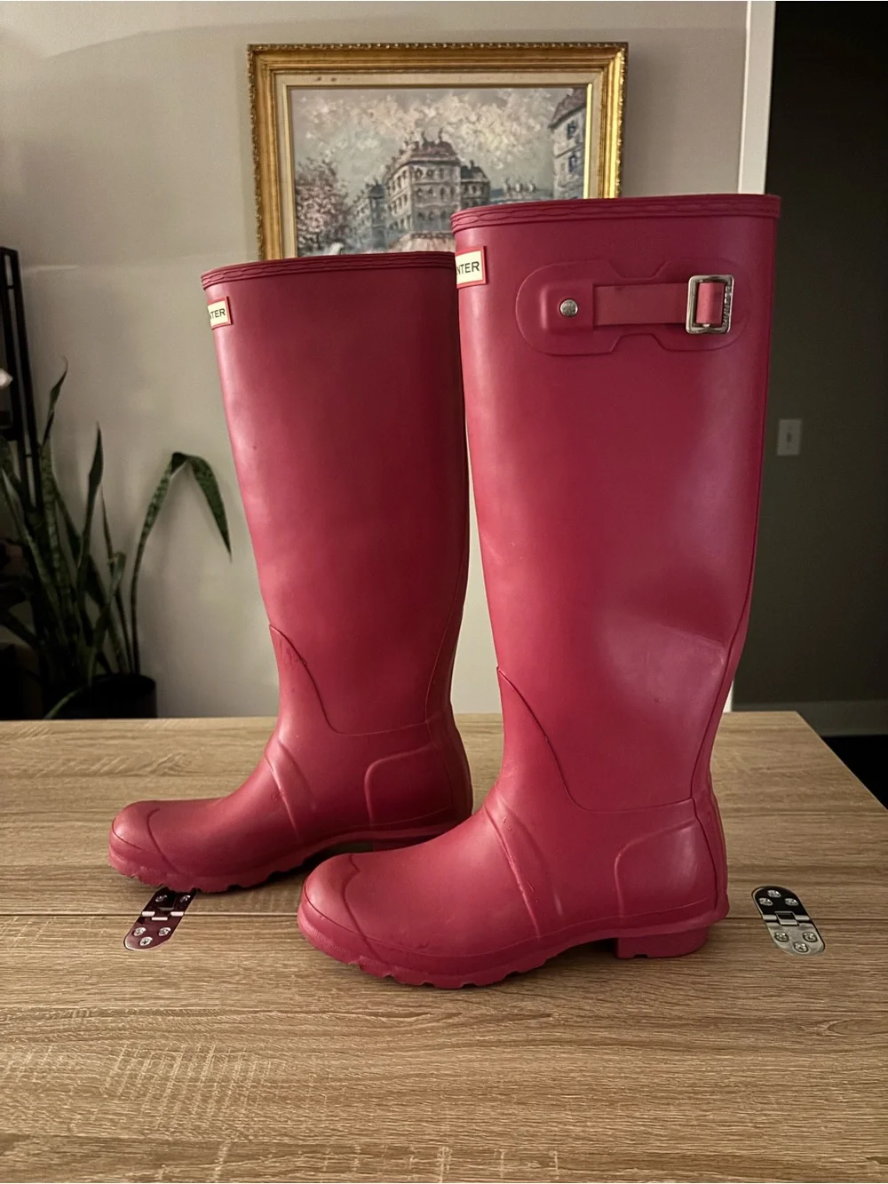 Hunter Original PINK Tall Rain Boots – Women’s Size 8